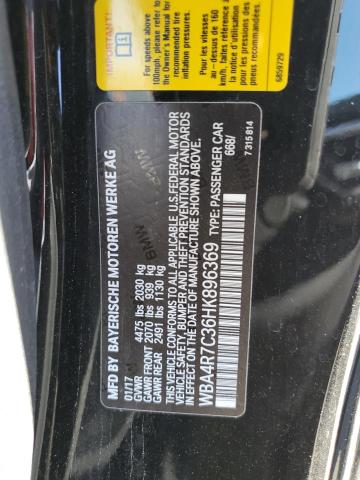 Photo 10 from auction – 2017 BMW 430I with VIN WBA4R7C36HK896369