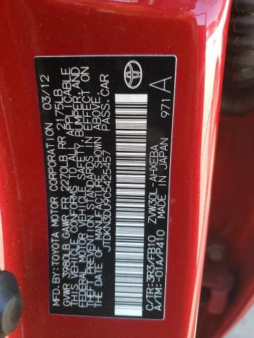 Photo 10 from auction – 2012 TOYOTA PRIUS with VIN JTDKN3DU9C5425457