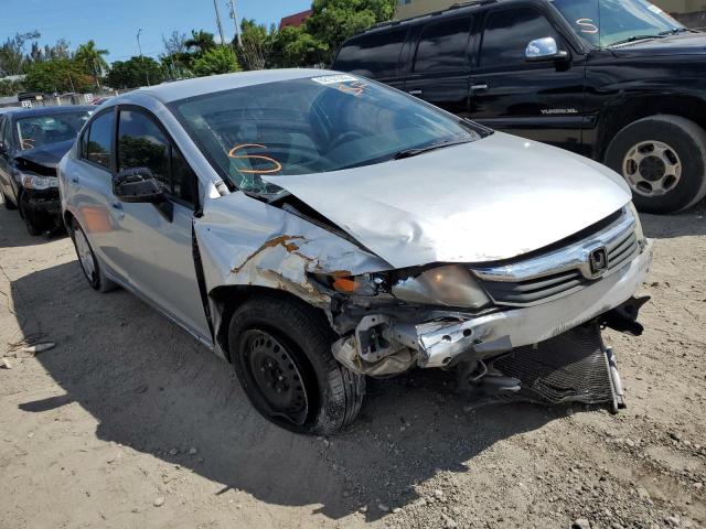 HONDA CIVIC LX 2012 with VIN 2HGFB2F57CH599287 - Photo from auction
