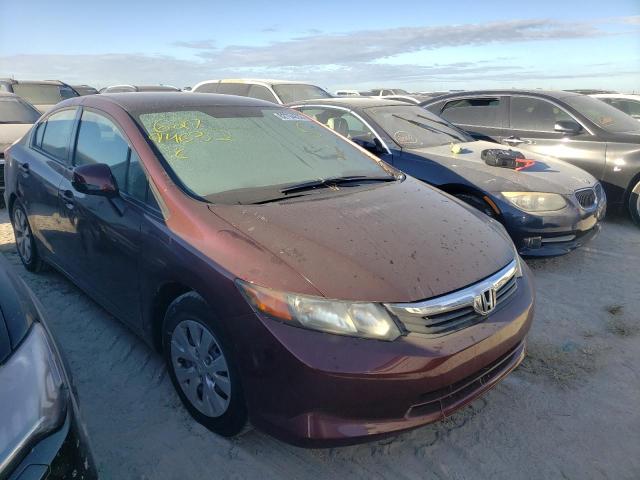 HONDA CIVIC LX 2012 with VIN 19XFB2F52CE061526 - Photo from auction