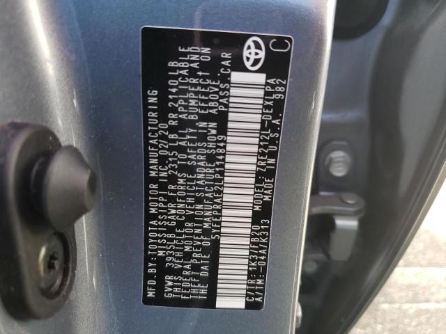Photo 10 from auction – 2020 TOYOTA COROLLA LE with VIN 5YFEPRAE2LP114849