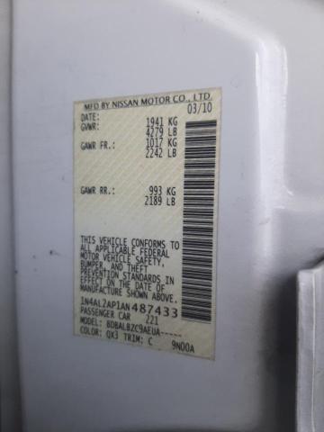 Photo 10 from auction – 2010 NISSAN ALTIMA BAS with VIN 1N4AL2AP1AN487433