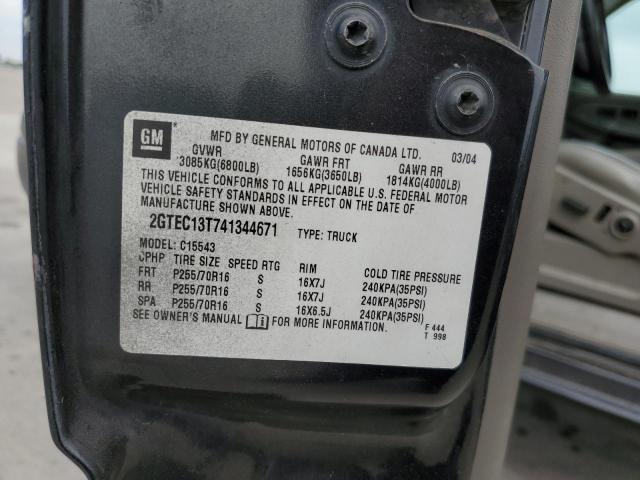 Photo 10 from auction – 2004 GMC NEW SIERRA with VIN 2GTEC13T741344671