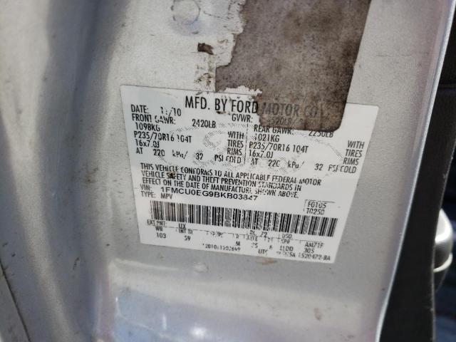 Photo 10 from auction – 2011 FORD ESCAPE LIM with VIN 1FMCU0EG9BKB03847