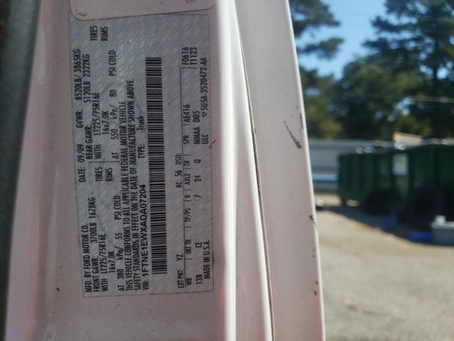 Photo 10 from auction – 2010 FORD ECONOLINE with VIN 1FTNE1EWXADA07204