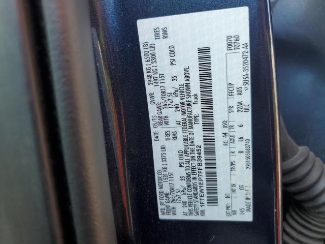 Zdjęcie 10 z aukcji – 2015 FORD F150 SUPER z VIN 1FTEW1EP7FFB39452
