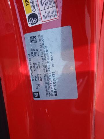 Photo 10 from auction – 2016 CHEVROLET CAMARO LT with VIN 1G1FA1RS7G0123993