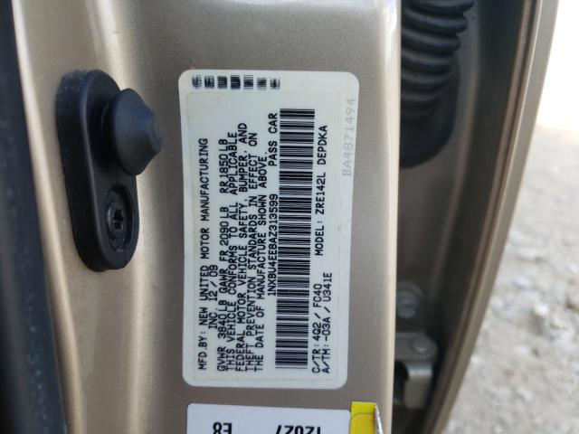 Photo 10 from auction – 2010 TOYOTA COROLLA with VIN 1NXBU4EE8AZ313599