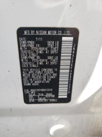 Photo 10 from auction – 2011 NISSAN QUEST S with VIN JN8AE2KP4B9013316