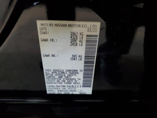 Photo 10 from auction – 2021 NISSAN ALTIMA S with VIN 1N4BL4BV7MN368223