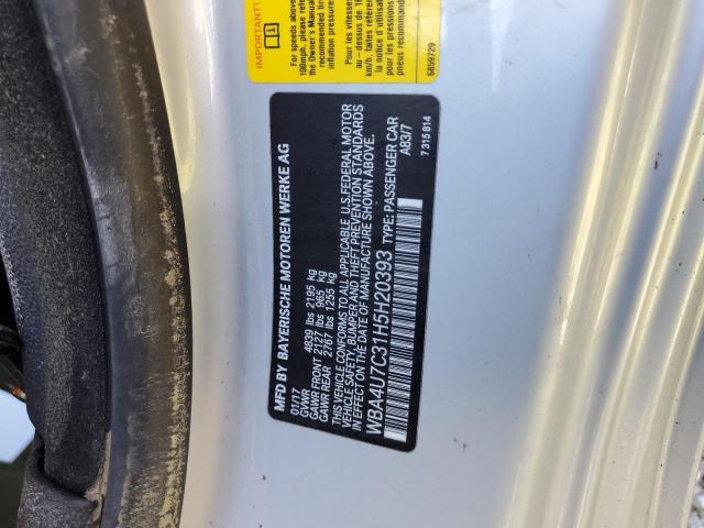 Photo 10 from auction – 2017 BMW 430I with VIN WBA4U7C31H5H20393