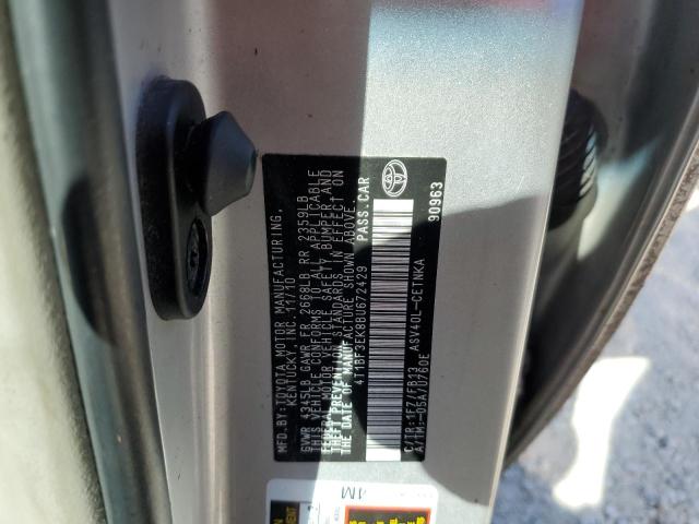 Photo 10 from auction – 2011 TOYOTA CAMRY BASE with VIN 4T1BF3EK8BU672429