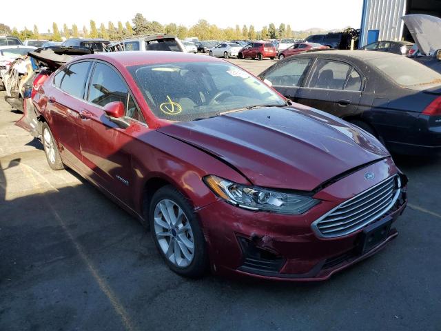 FORD FUSION SE 2019 with VIN 3FA6P0LU0KR242557 - Photo from auction