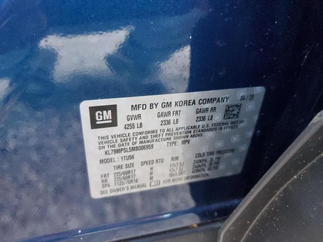 Photo 10 from auction – 2021 CHEVROLET TRAILBLAZE with VIN KL79MPSL5MB006959