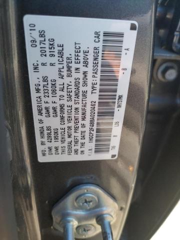 Photo 10 from auction – 2011 HONDA ACCORD LXP with VIN 1HGCP2F48BA020462