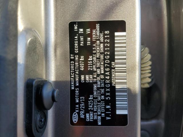 Photo 10 from auction – 2013 KIA OPTIMA SX with VIN 5XXGR4A67DG212218
