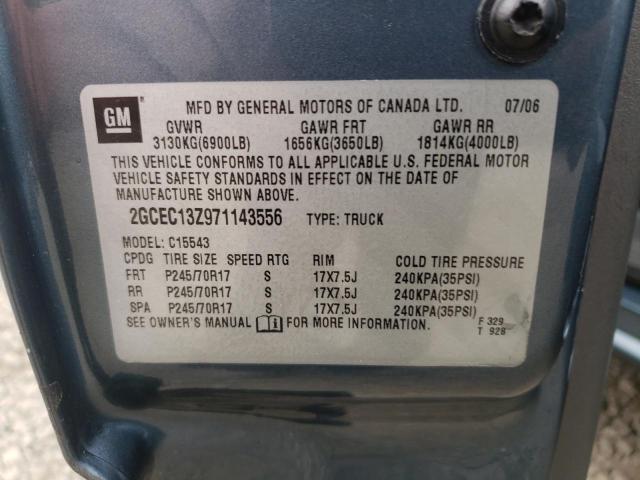 Photo 10 from auction – 2007 CHEVROLET SILVERADO with VIN 2GCEC13Z971143556