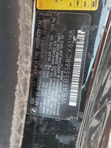 Photo 10 from auction – 2008 BMW 650 I with VIN WBAEB53568CX61188