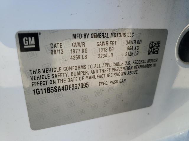 Photo 10 from auction – 2013 CHEVROLET MALIBU LS with VIN 1G11B5SA4DF357095