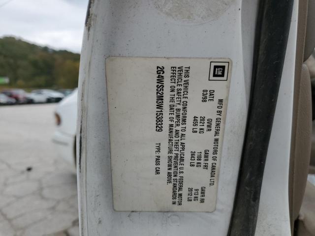 Photo 10 from auction – 1998 BUICK CENTURY with VIN 2G4WS52M3W1538329