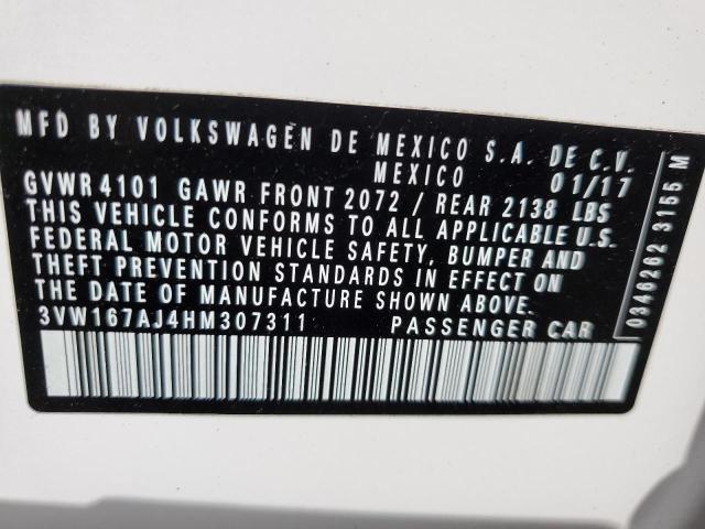 Photo 10 from auction – 2017 VOLKSWAGEN JETTA S with VIN 3VW167AJ4HM307311