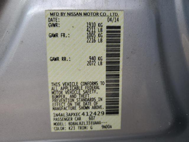 Photo 10 from auction – 2014 NISSAN ALTIMA 2.5 with VIN 1N4AL3APXEC412429