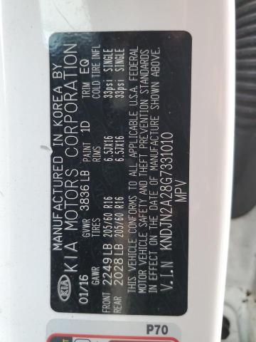 Photo 10 from auction – 2016 KIA SOUL with VIN KNDJN2A28G7331010