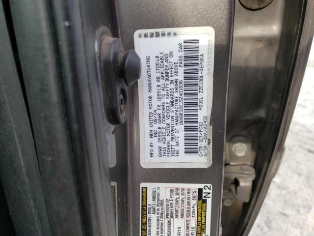 Photo 10 from auction – 2005 TOYOTA COROLLA CE with VIN 1NXBR32E15Z401836