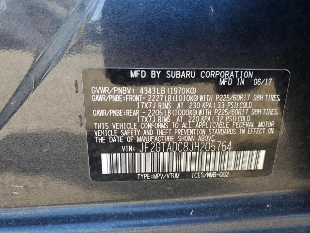 Photo 10 from auction – 2018 SUBARU CROSSTREK with VIN JF2GTADC8JH205764
