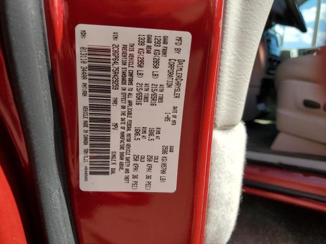 Photo 10 from auction – 2005 CHRYSLER TOWN & COU with VIN 2C8GP64L75R429259
