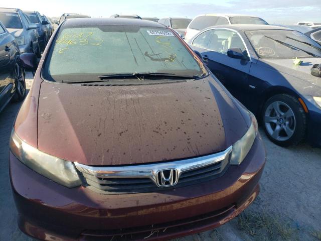 Photo 9 from auction – 2012 HONDA CIVIC LX with VIN 19XFB2F52CE061526