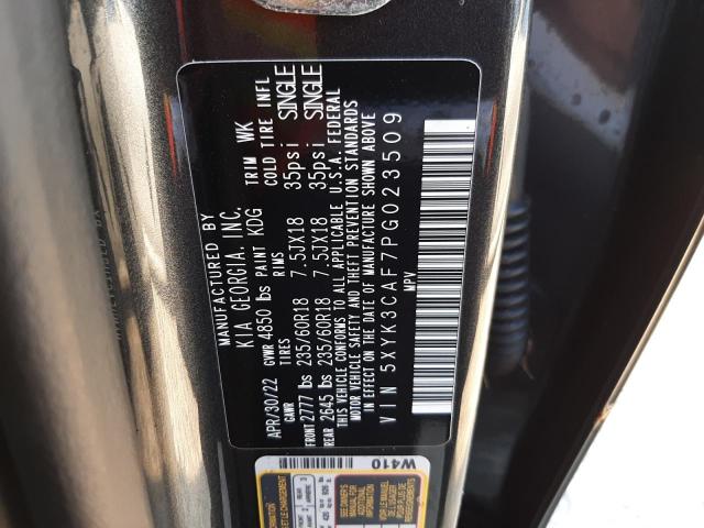 Photo 10 from auction – 2023 KIA SPORTAGE E with VIN 5XYK3CAF7PG023509
