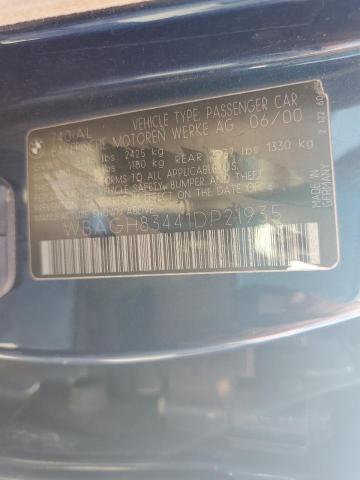 Photo 10 from auction – 2001 BMW 740 IL with VIN WBAGH83441DP21935