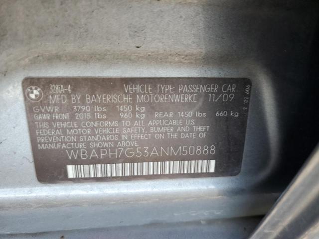 Photo 10 from auction – 2010 BMW 328 I with VIN WBAPH7G53ANM50888