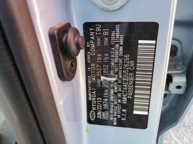 Photo 10 from auction – 2013 HYUNDAI ACCENT GLS with VIN KMHCT4AE3DU526266