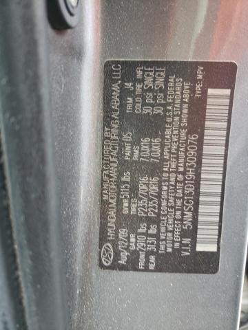 Photo 10 from auction – 2009 HYUNDAI SANTA FE G with VIN 5NMSG13D19H309076