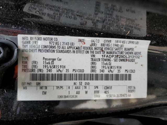 Photo 10 from auction – 2013 FORD FOCUS S with VIN 1FADP3E29DL313132