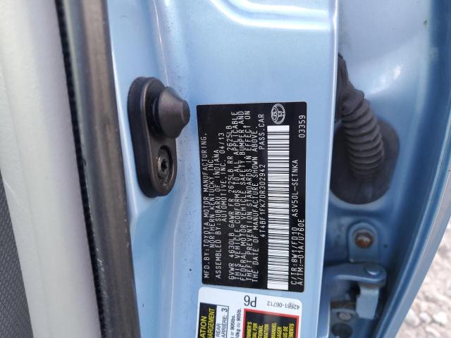 Photo 10 from auction – 2013 TOYOTA CAMRY L with VIN 4T4BF1FK7DR302942