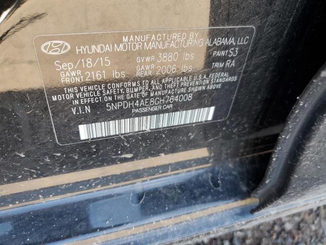 Photo 10 from auction – 2016 HYUNDAI ELANTRA SE with VIN 5NPDH4AE8GH764008