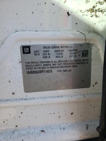 Photo 10 from auction – 2015 BUICK LACROSSE with VIN 1G4GB5G39FF114313