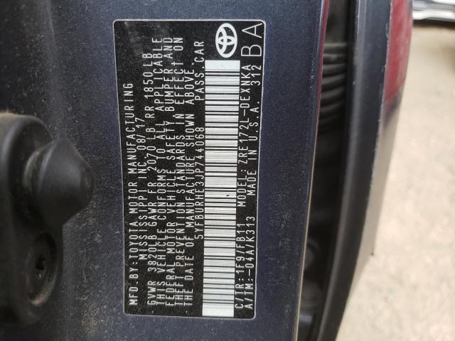 Photo 10 from auction – 2018 TOYOTA COROLLA L with VIN 5YFBURHE3JP744068