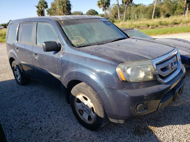 HONDA PILOT LX 2011 with VIN 5FNYF4H26BB040537 - Photo from auction