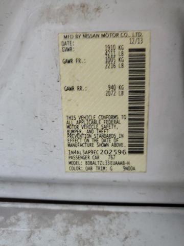 Photo 10 from auction – 2014 NISSAN ALTIMA 2.5 with VIN 1N4AL3AP9EC202596