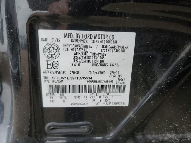 Photo 10 from auction – 2015 FORD F150 SUPER with VIN 1FTEW1EG9FFA35514