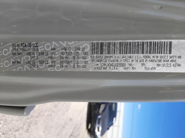 Photo 10 from auction – 2018 JEEP WRANGLER U with VIN 1C4HJXDN6JW325569