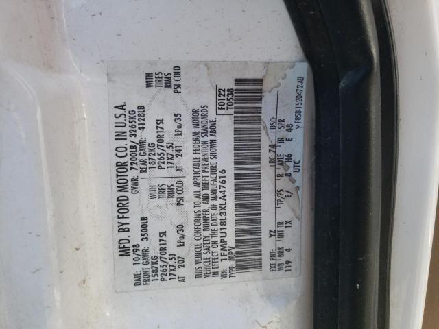 Photo 10 from auction – 1999 FORD EXPEDITION with VIN 1FMPU18L3XLA47616