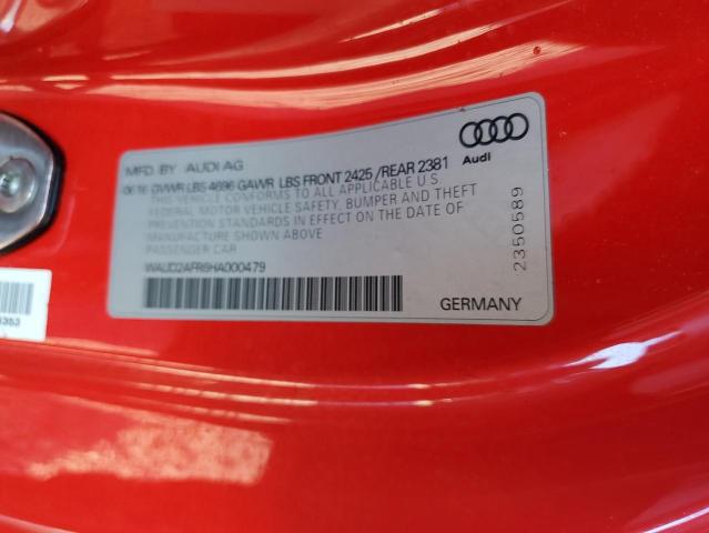 Photo 10 from auction – 2017 AUDI A5 SPORT with VIN WAUD2AFR6HA000479