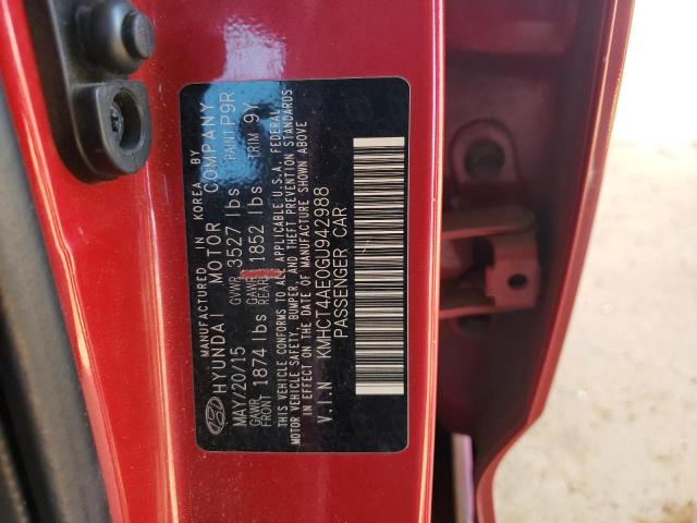 Photo 10 from auction – 2016 HYUNDAI ACCENT SE with VIN KMHCT4AE0GU942988