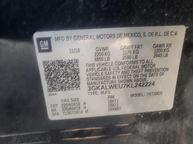 Photo 10 from auction – 2019 GMC TERRAIN SL with VIN 3GKALWEU7KL242224