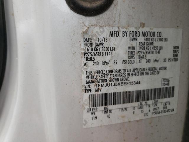 Photo 10 from auction – 2014 FORD EXPEDITION with VIN 1FMJU1J5XEEF15344